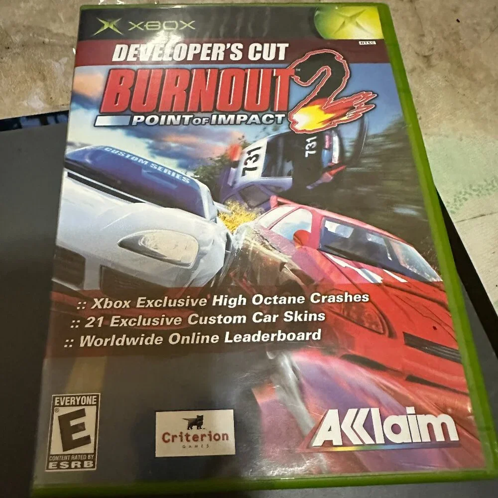 Burnout 2: Point of Impact Developer's Cut Xbox 2003 Complete Tested Working
